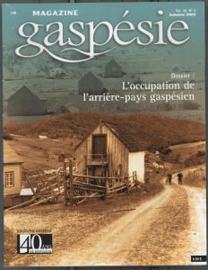 No 148 – L’occupation de l’arrière-pays gaspésien